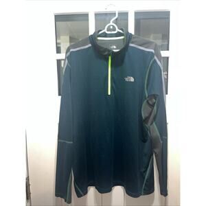 The North Face Flash Dry XD Pullover 1/4 Zip Men's Size X-Large Running Green